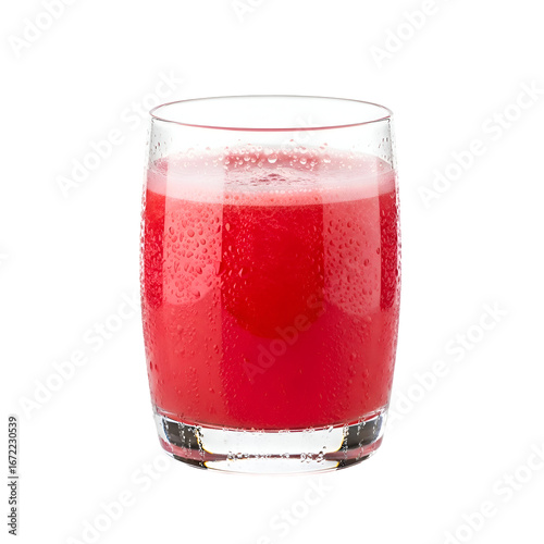 Wallpaper Mural Refreshing Watermelon Juice in Glass on White Background. Torontodigital.ca