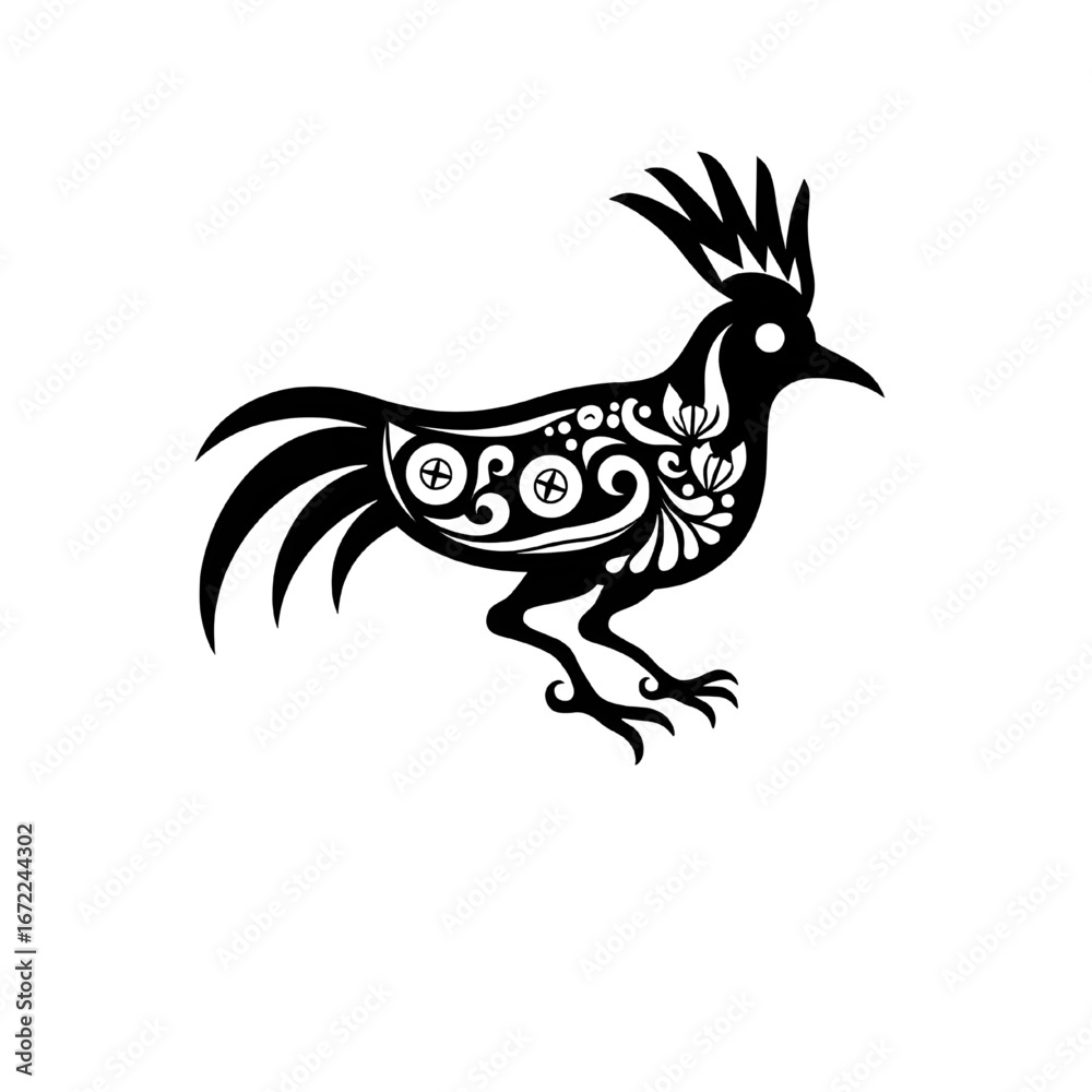 Abstract Tribal Roadrunner Bird Tattoo Design Abstract Tribal Roadrunner Bird Tattoo Design
