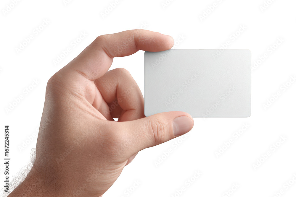 Obraz premium Hand holding blank business card (2)