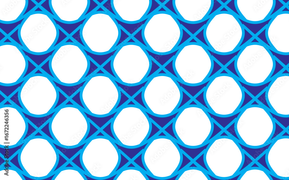 Naklejka premium seamless pattern with blue circles