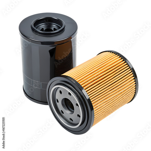 Automotive Oil Filters Essential Car Maintenance Parts  Types  Selection Guide on transparent background
