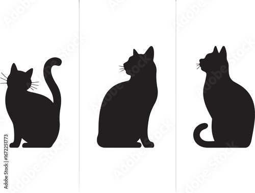"Black Cat Silhouette Vector Collection"

"Sitting Cat Silhouette Clipart Bundle"

"Pet Cat Silhouette Vector Design Set