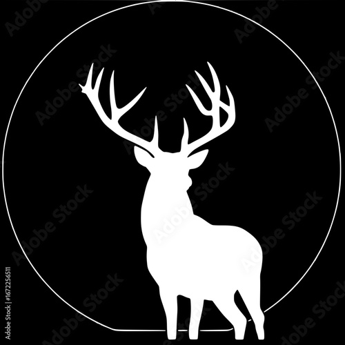 deer silhouette vector