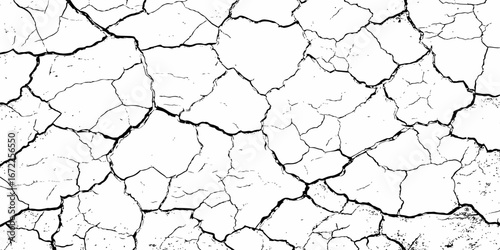 modern black and white scratch and cracks grunge texture dust and distressed wall pattern white background..

