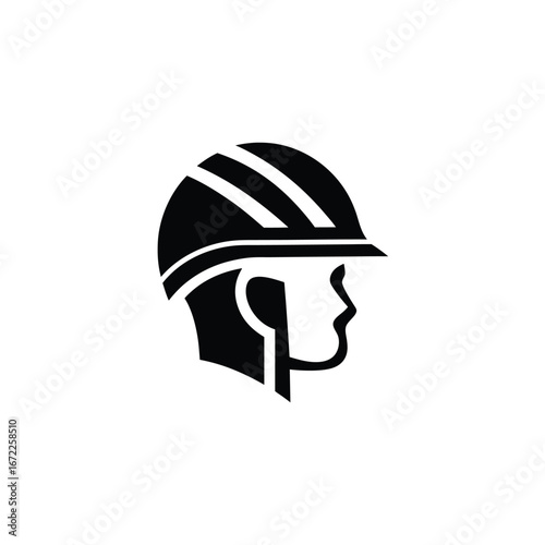 The man in the construction helmet icon