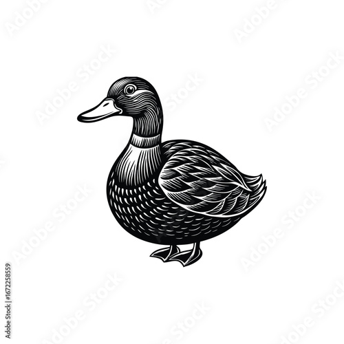 silhouette Duck