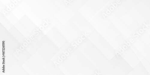 Abstract white and gray overlap triangle geometric technology design. minimal rectangle randomly arranged white lines transparent web square background. overlapping web template presentation design.	