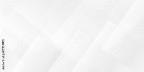 Abstract white and gray overlap triangle geometric technology design. minimal rectangle randomly arranged white lines transparent web square background. overlapping web template presentation design.	