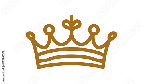 Golden crown graphic design