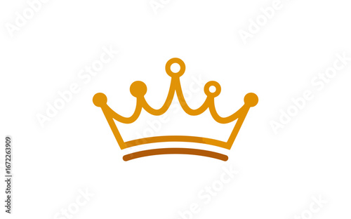 Golden crown icon design