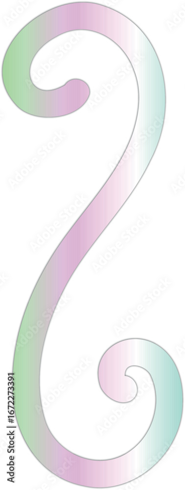 Obraz premium Pastel Gradient Swirl