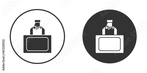 Take away food icon pictogram. Vector outline illustration isolated on white background.