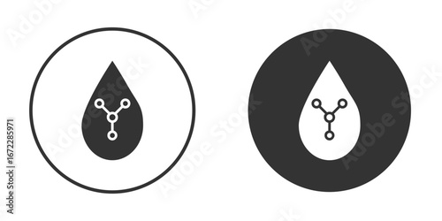 Retinol icon pictogram. Vector outline illustration isolated on white background.