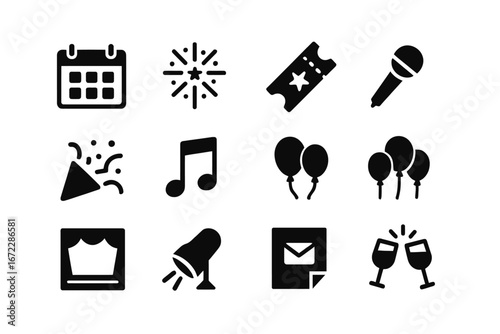 set of Event icons