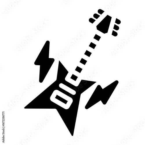 electric guitar icon vector