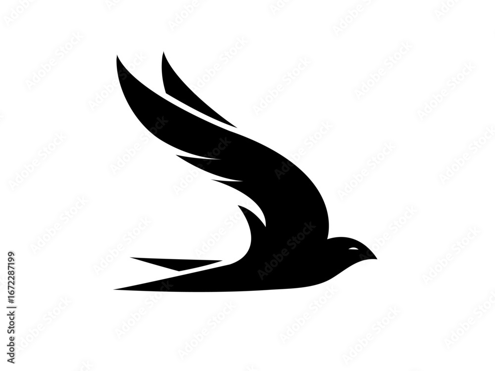Obraz premium Flying Bird Logo Vector,Flying Bird image logo,Flying Bird monogram logo,Flying Bird abstract logo,Flying Bird travel logo,Flying Bird trsnsport logo