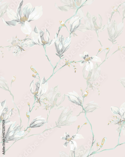 Soft Floral Patterned Decorative Paper Assortment