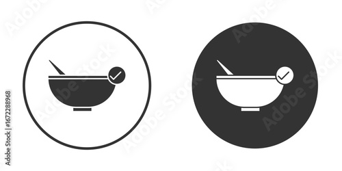 Food safety icon pictogram. Vector outline illustration isolated on white background.
