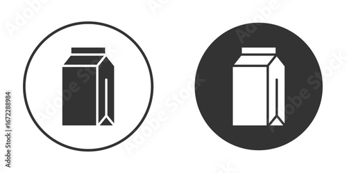 Food delivery paper bag icon pictogram. Vector outline illustration isolated on white background.