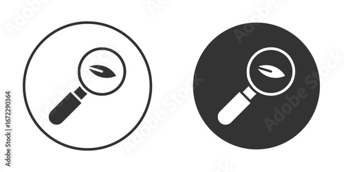 Botany icon pictogram. Vector outline illustration isolated on white background.