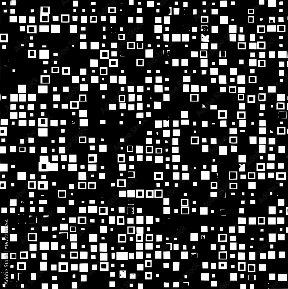 Fototapeta premium Abstract black and white square pattern design for background texture and modern art print style use case here