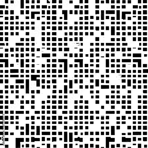 Abstract black and white square pattern vector design for background texture and modern art illustration with grid 99 chars