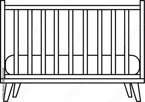 Baby crib nursery furniture infant toddler bed sleep safety design wood home