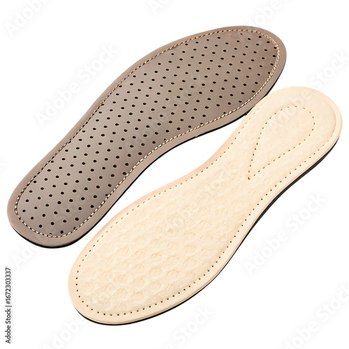 Comfortable Insoles Breathable  Supportive Shoe Inserts for Enhanced Comfort on transparent background