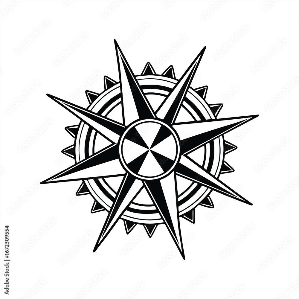 Fototapeta premium black star on a white background