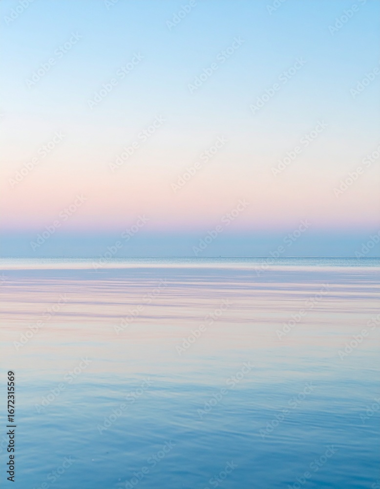 Fototapeta premium Soft Blue Twilight Over Ocean