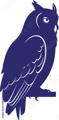 Owl bird silhouette animal wildlife nature nocturnal predator wisdom night art