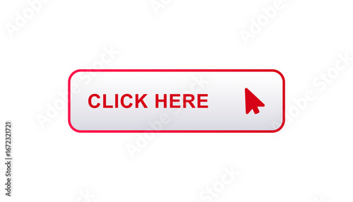 A bright redbordered button saying CLICK HERE designed to boost user interaction and digital engagement