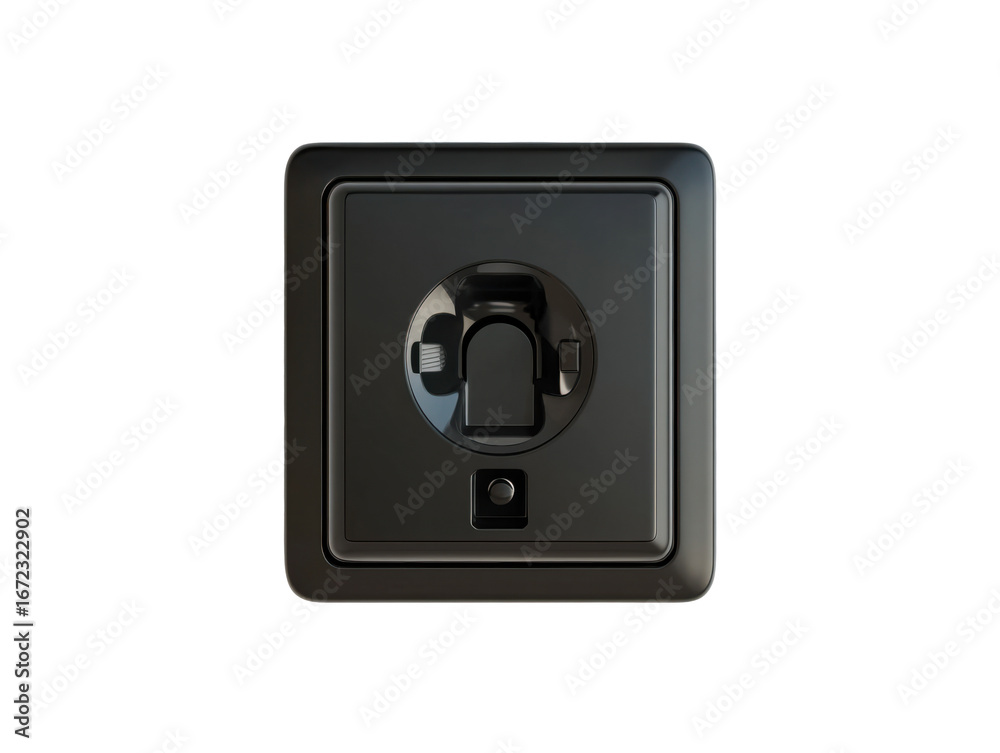 Black Square Light Switch