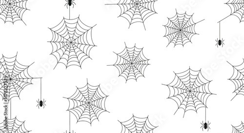 Spiderweb pattern halloween spooky spider web arachnid fear creepy design scary