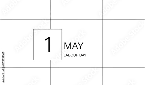 May first labour day calendar date holiday event reminder schedule planner