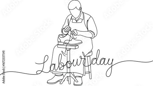 Labour day shoemaker craftsman shoes repair work occupation industry trade skill