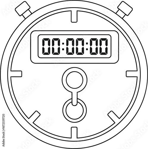 Stopwatch time timer countdown deadline measurement speed race sport clock