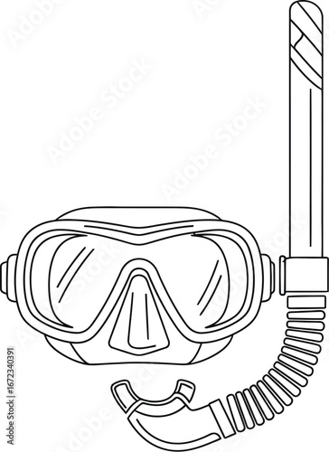 Snorkel mask diving swimming underwater ocean sea vacation travel equipment gear sport