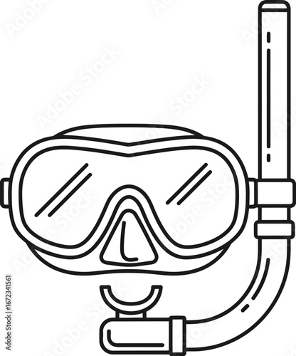 Snorkel mask diving swimming underwater ocean sea vacation travel adventure sport gear