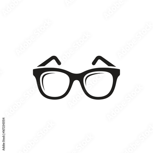 Classic eyeglasses graphic design for vision and style clarity