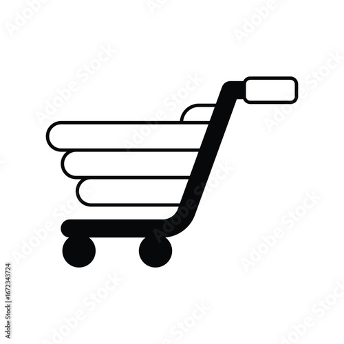 Abacus  glyph outline icon with white background vector stock illustration