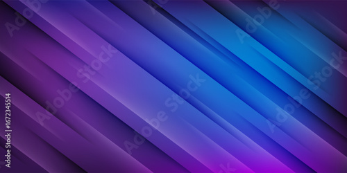 Abstract dark background with blue and pink neon glow. Neon light lines, waves.