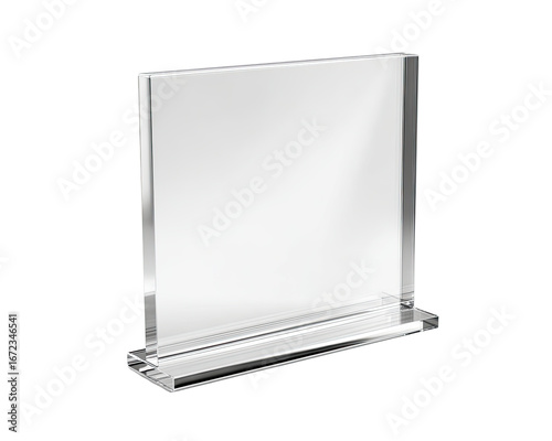 Clear acrylic award or display frame