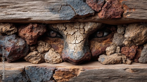 Wallpaper Mural Natural Textures Featuring Weathered Wood Grain and Cracked Earth Evoking a Sense of Rustic Beauty and Connection to the Environment Torontodigital.ca