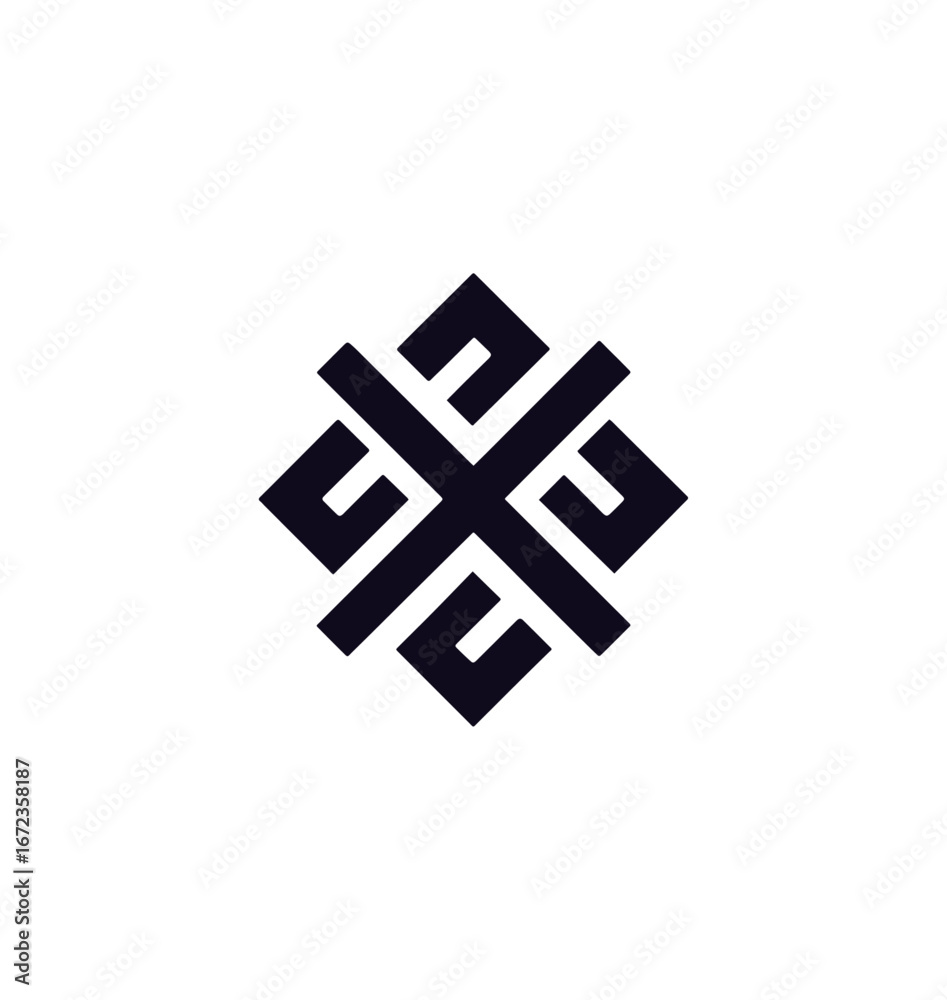 Obraz premium Dark geometric pattern design