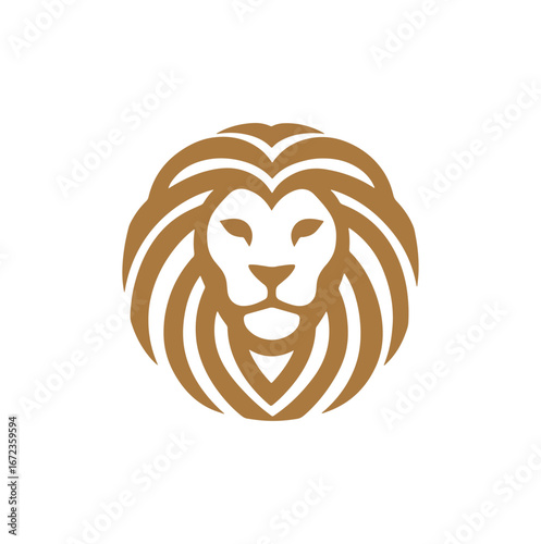 Lion head graphic logo design