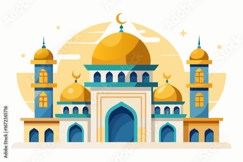 vector illustration of mosque