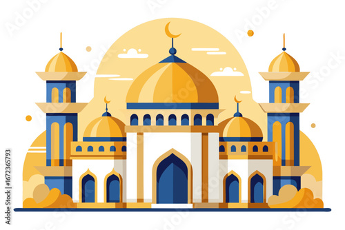 vector illustration of mosque