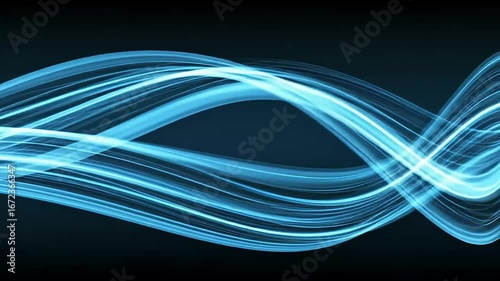 Abstract glowing blue lines background