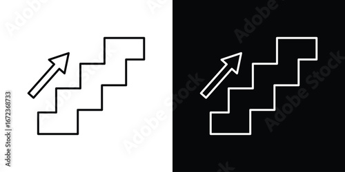 Next steps icon in editable stroke. EPS 10 vector illustration.